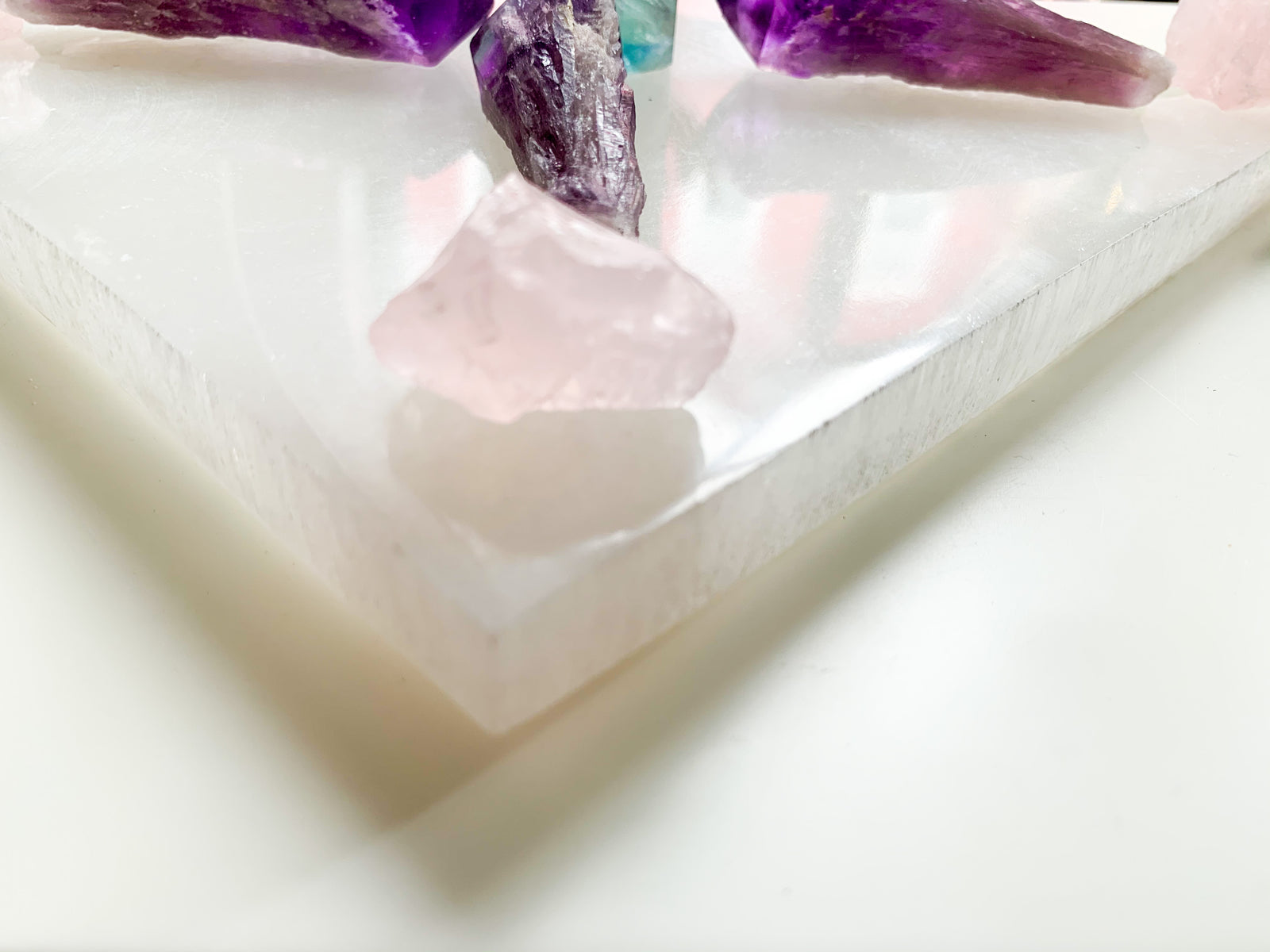 Selenite Square Charging Plate