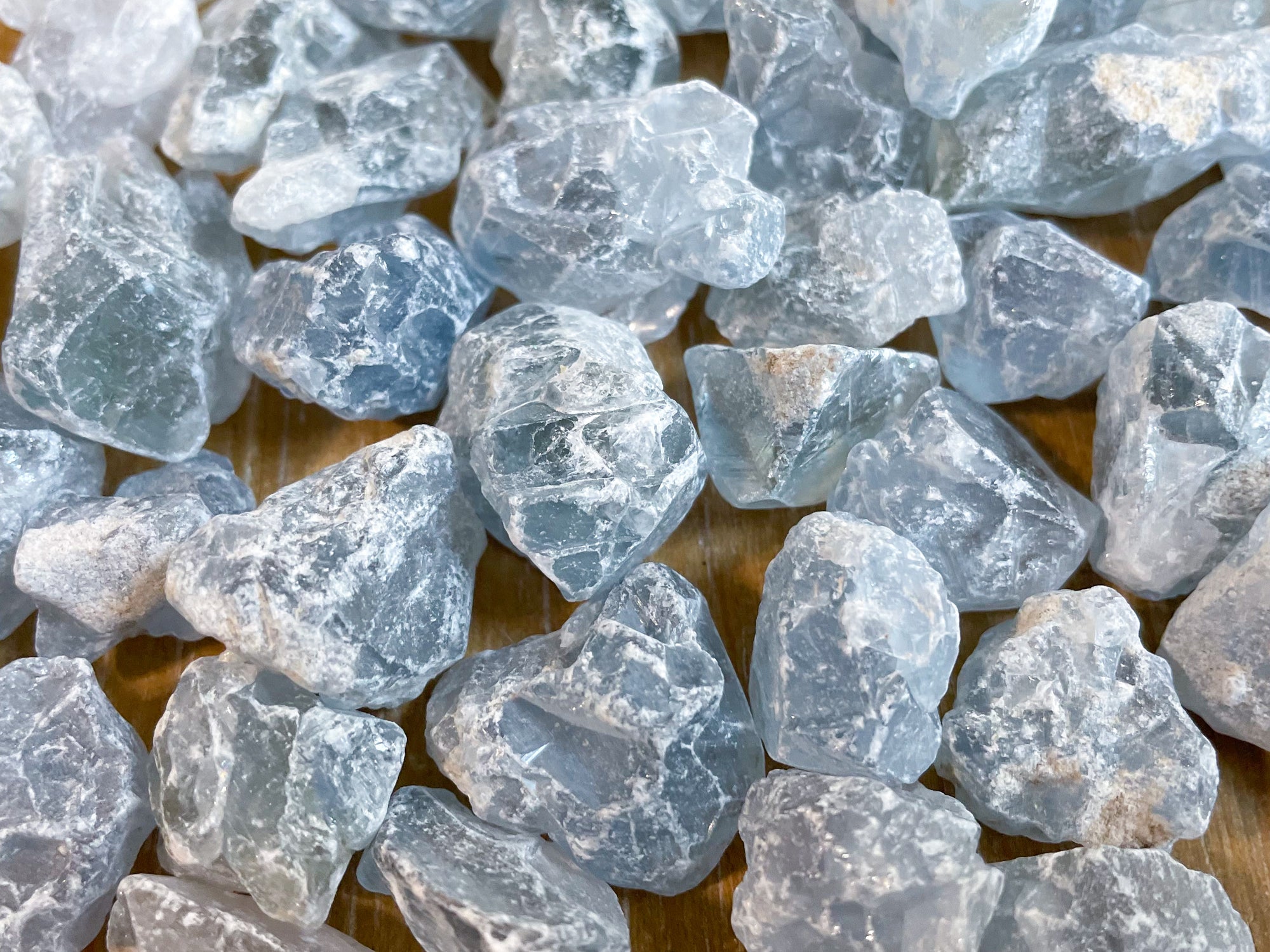 Celestite Raw Tumbled Stone