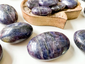 Iolite Palm Stone