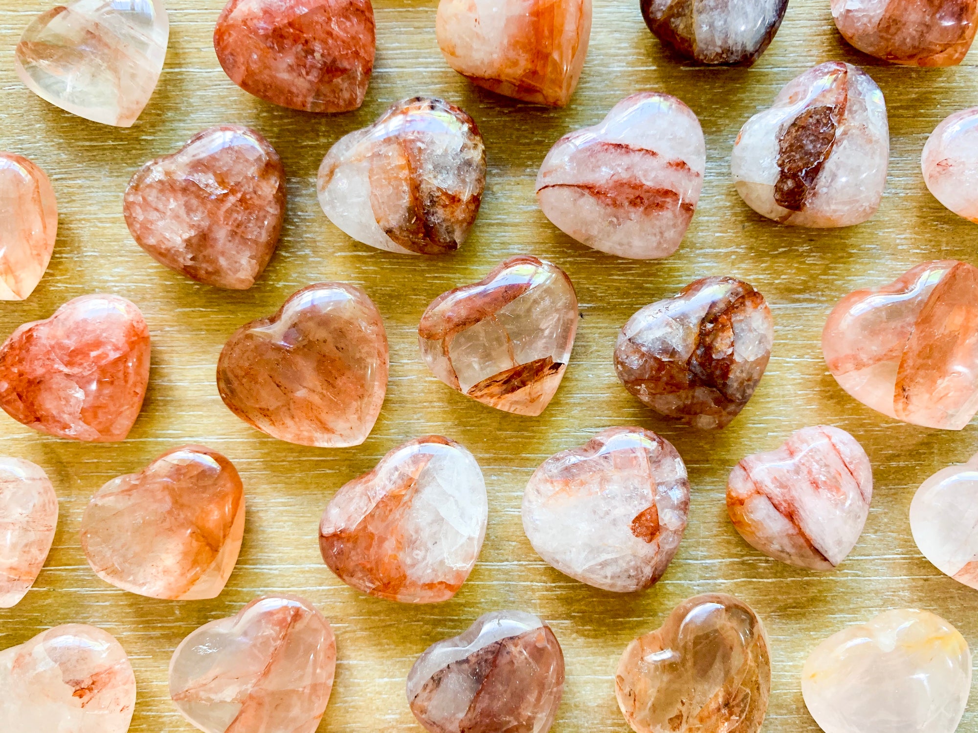 Hematoid (Fire) Quartz Crystal Heart