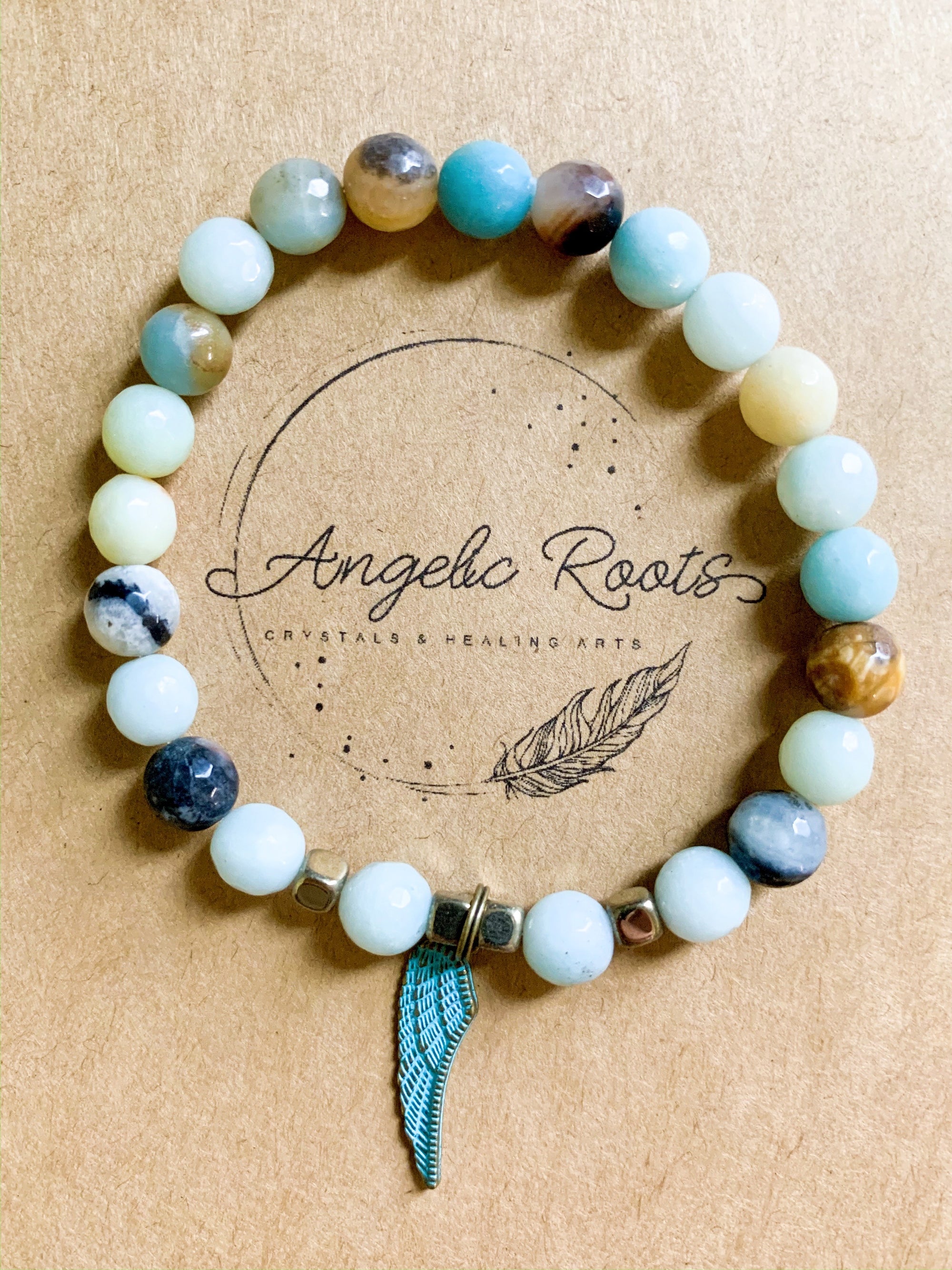 Amazonite & Buddha Beaded Bracelet || Reiki Infused