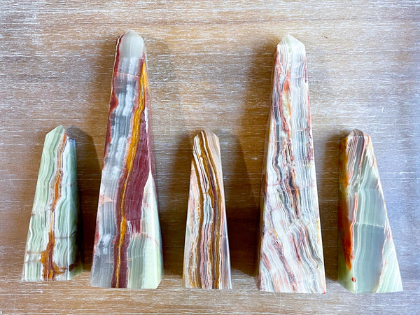 Banded Onyx Obelisk - Angelic Roots