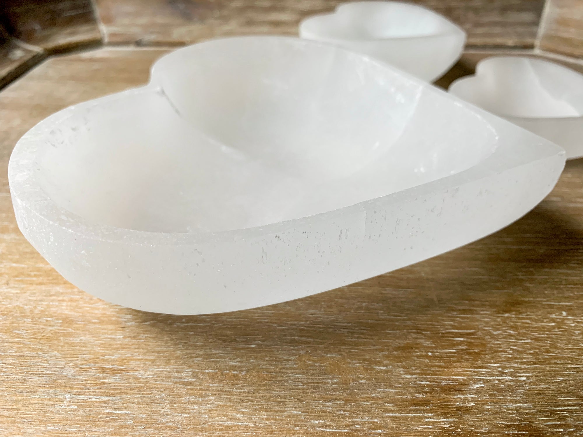 Selenite Heart Bowl - 2.5"