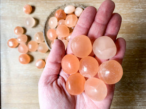 Peach Selenite Tumbled Stone