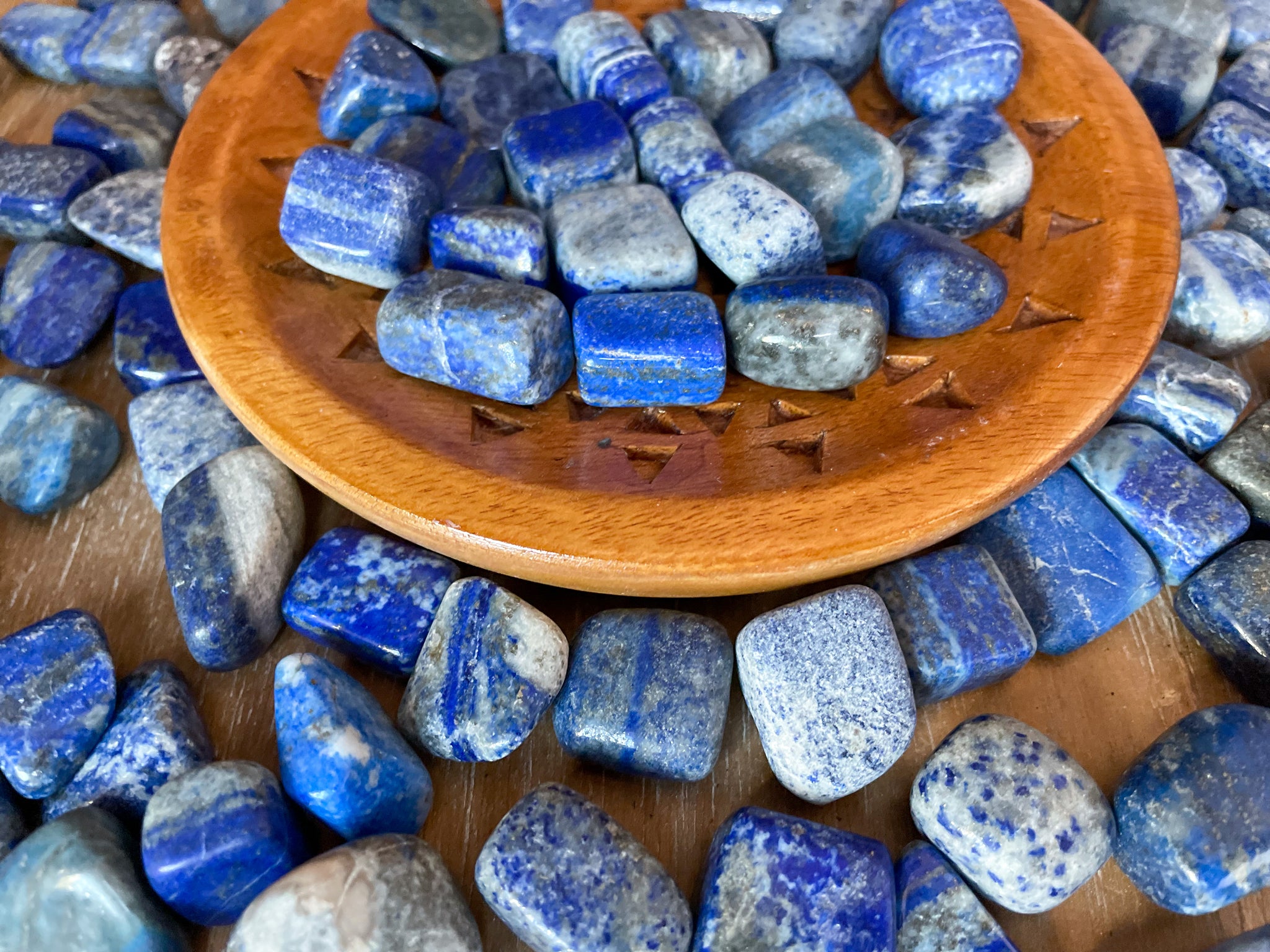 Lapis Lazuli Tumbled Stone || Grade B