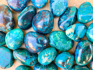 Chrysocolla (Dark Toned) Tumbled Stone