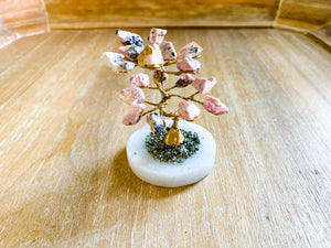 Crystal Bonsai Mini Tree Rhodonite