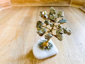 Crystal Bonsai Mini Tree Pyrite