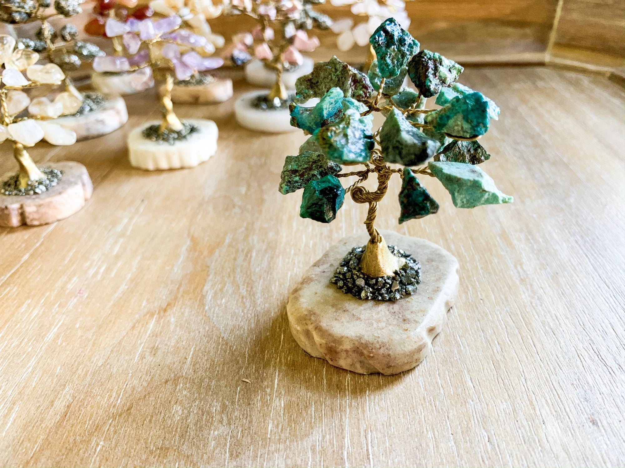 Crystal Bonsai Mini Tree Chrysocolla