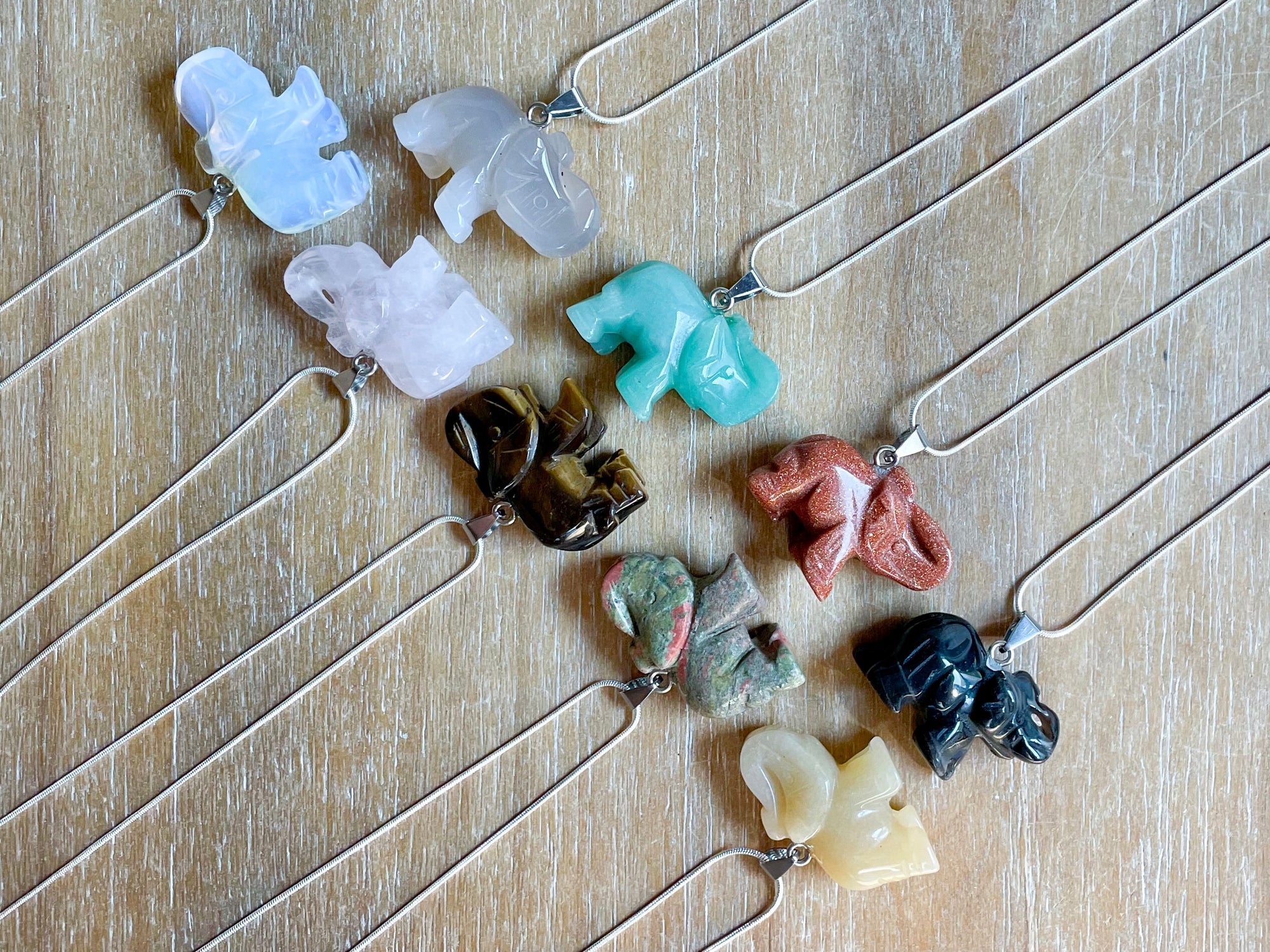 Elephant Crystal Necklace