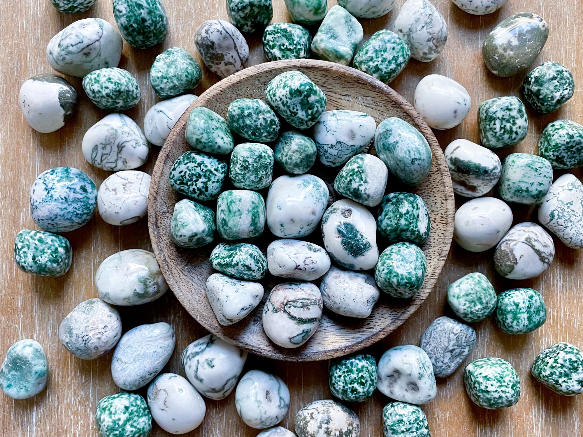 Tree Agate Tumbled Stone