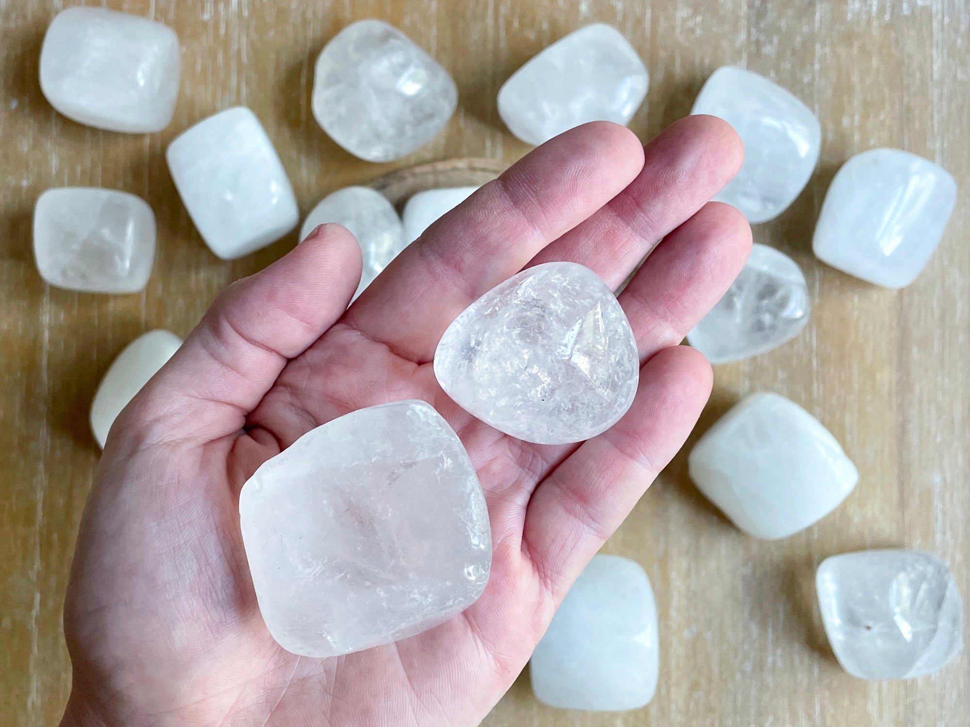 Clear Quartz Tumbled Stone || XL