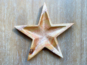 Mahogany Wood Dish - Star
