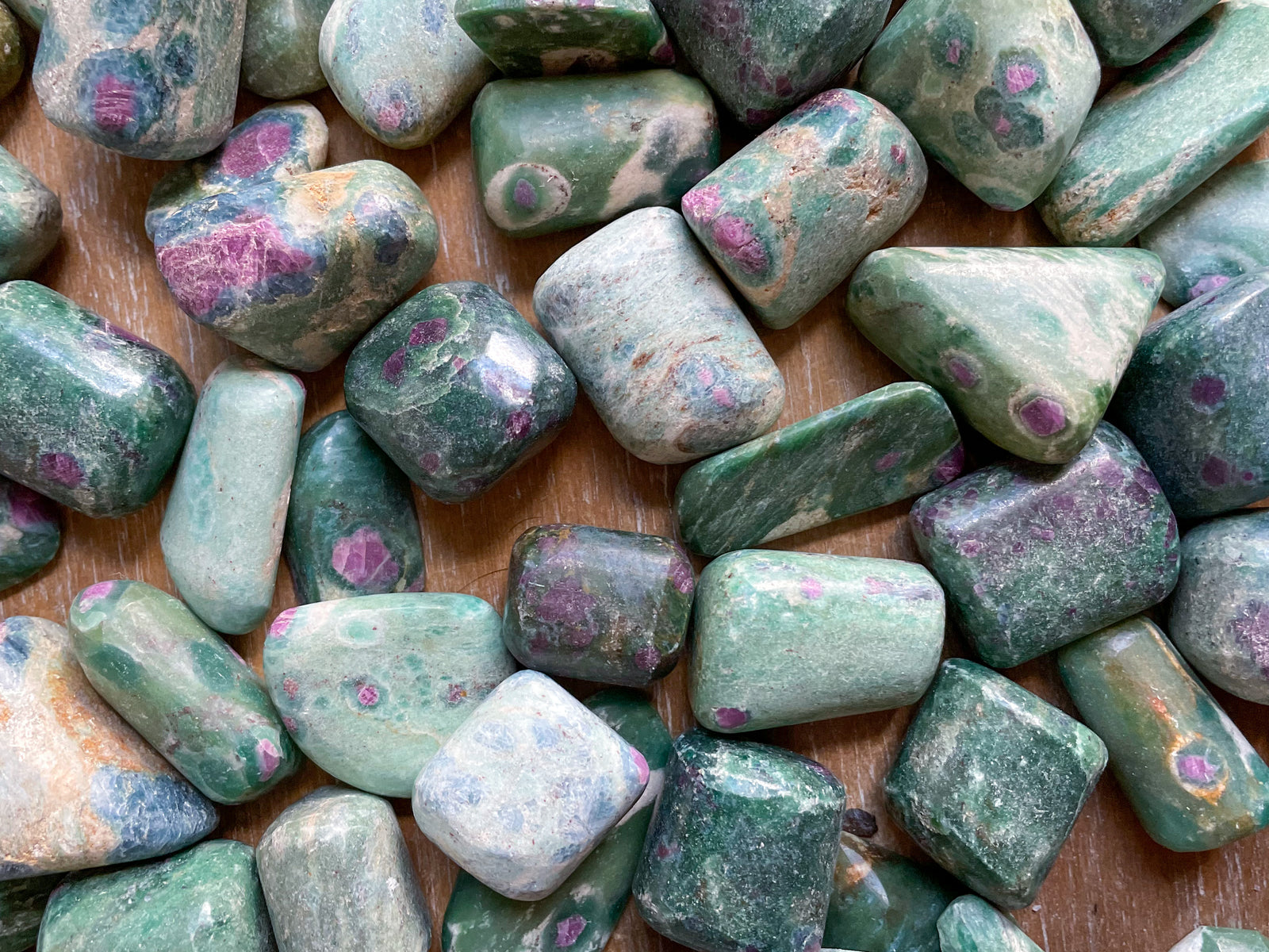 Ruby in Fuchsite Tumbled Stone