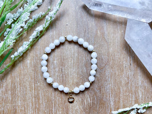 Moonstone Evil Eye Beaded Bracelet || Reiki Infused