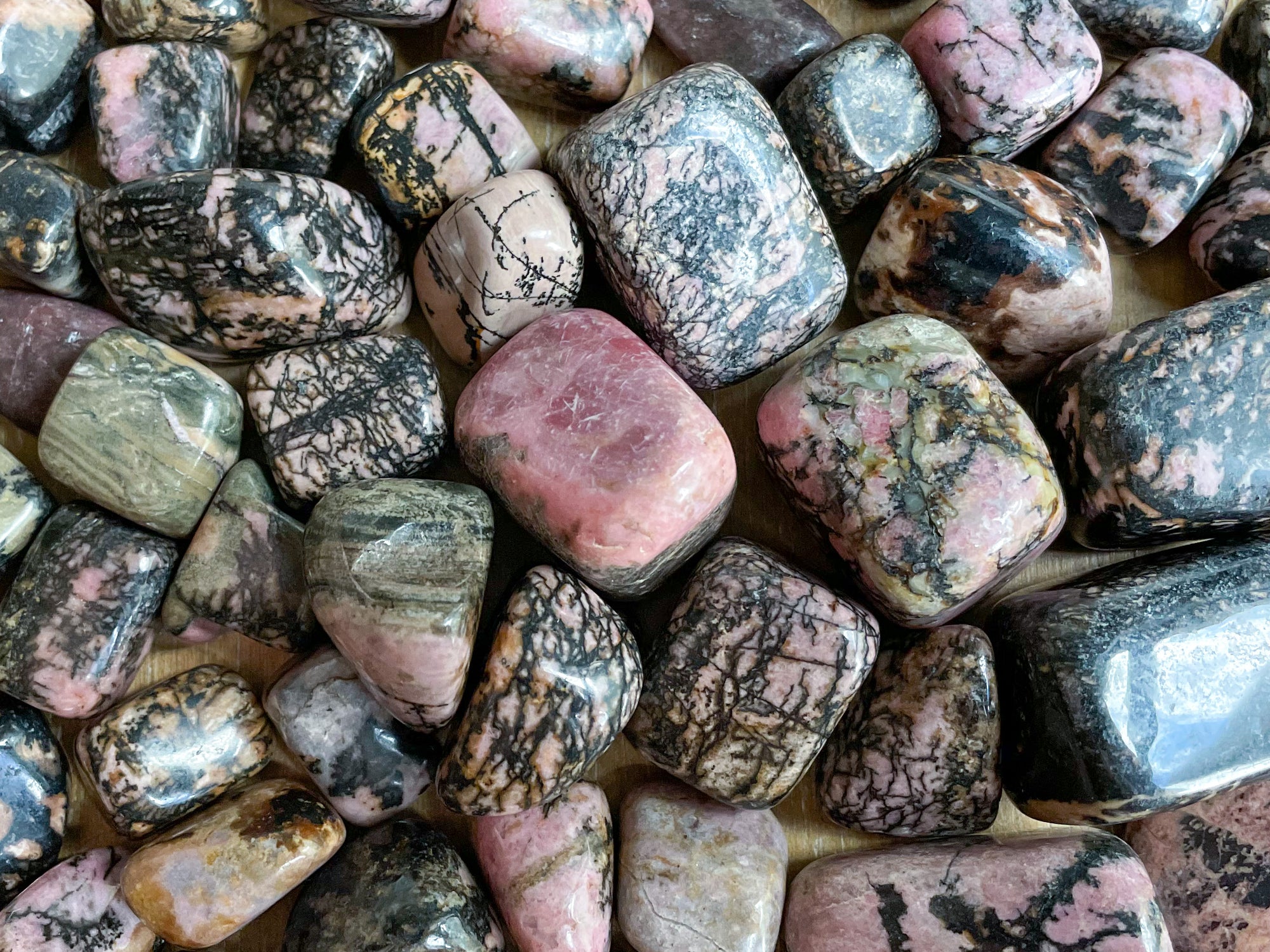 Rhodonite Tumbled Stone