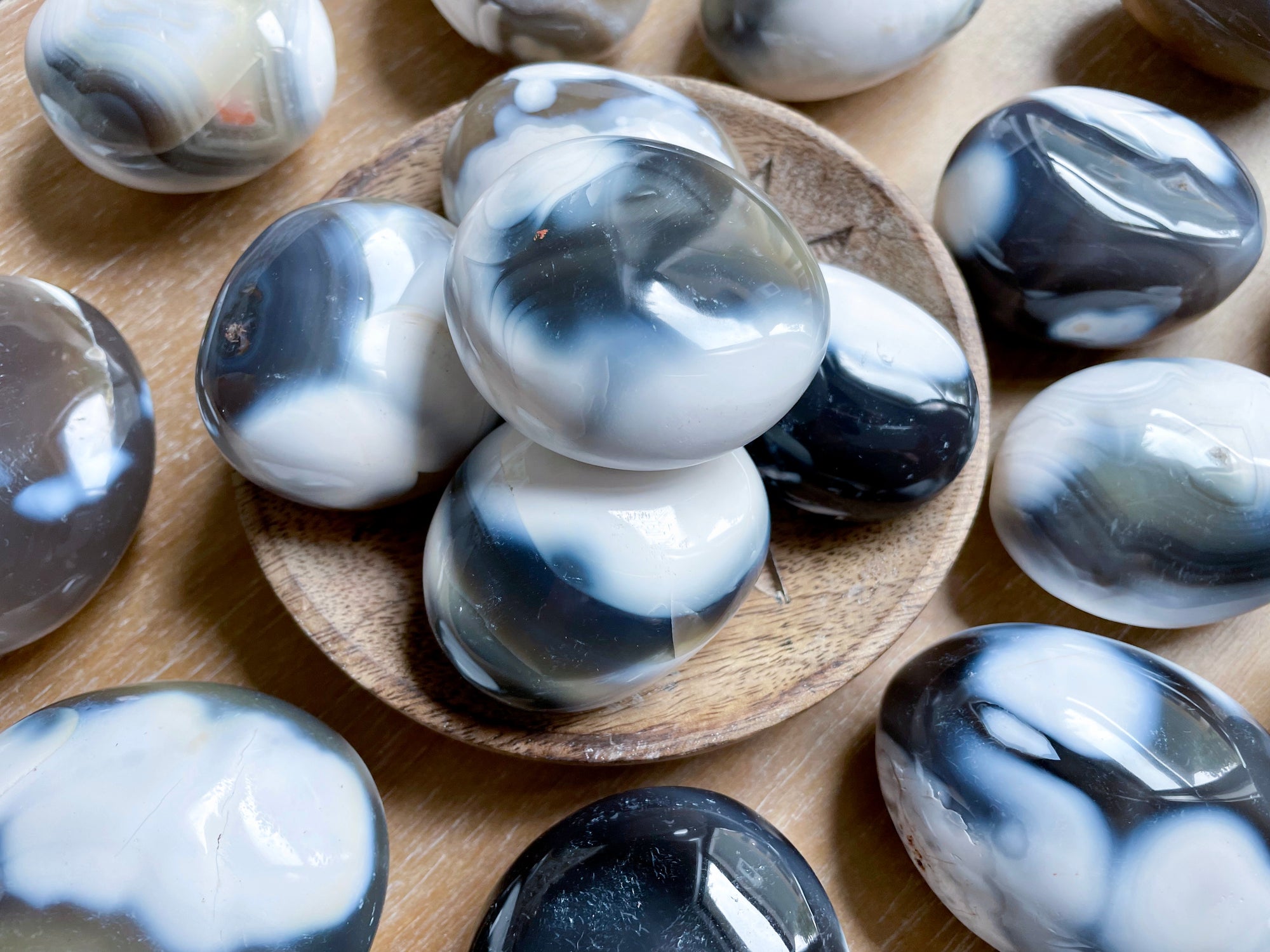 Ocean "Orca" Agate Palm