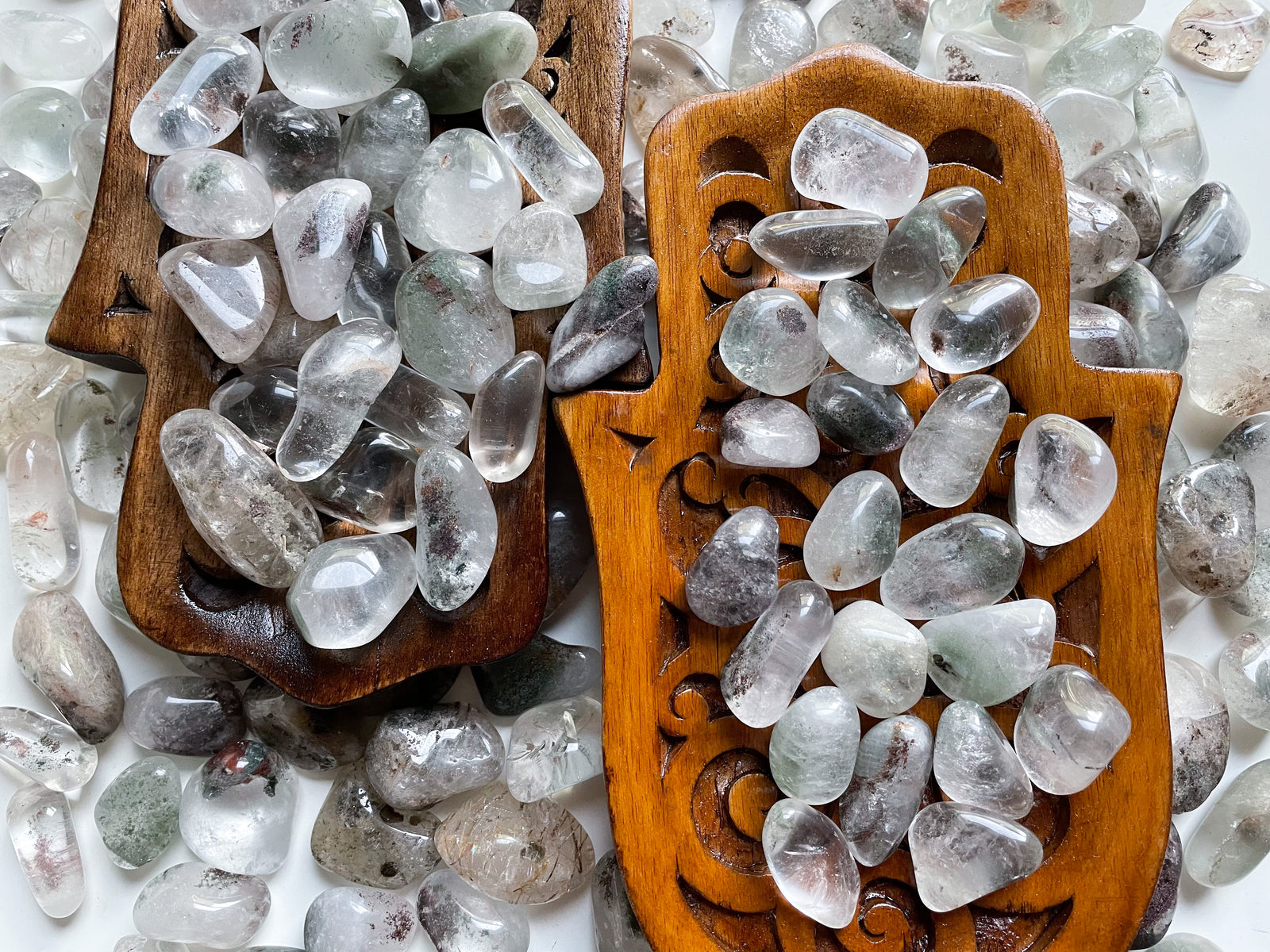 Garden Quartz (Lodolite) Tumbled Stone