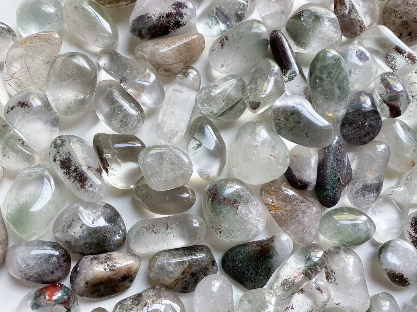 Garden Quartz (Lodolite) Tumbled Stone