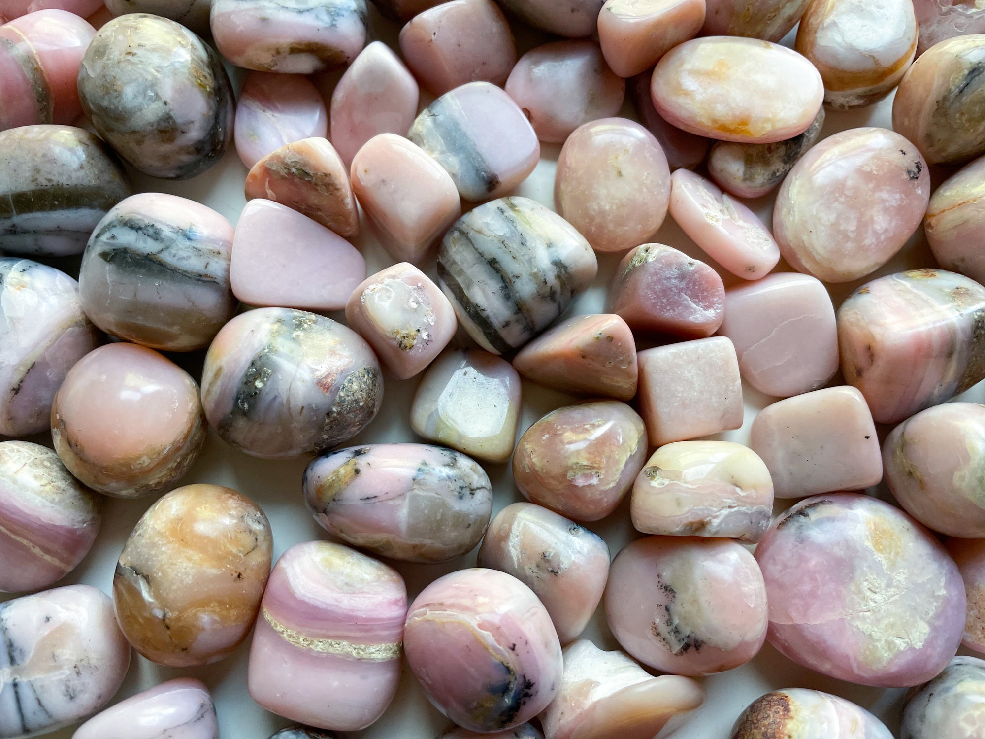 Pink Opal Tumbled Stone