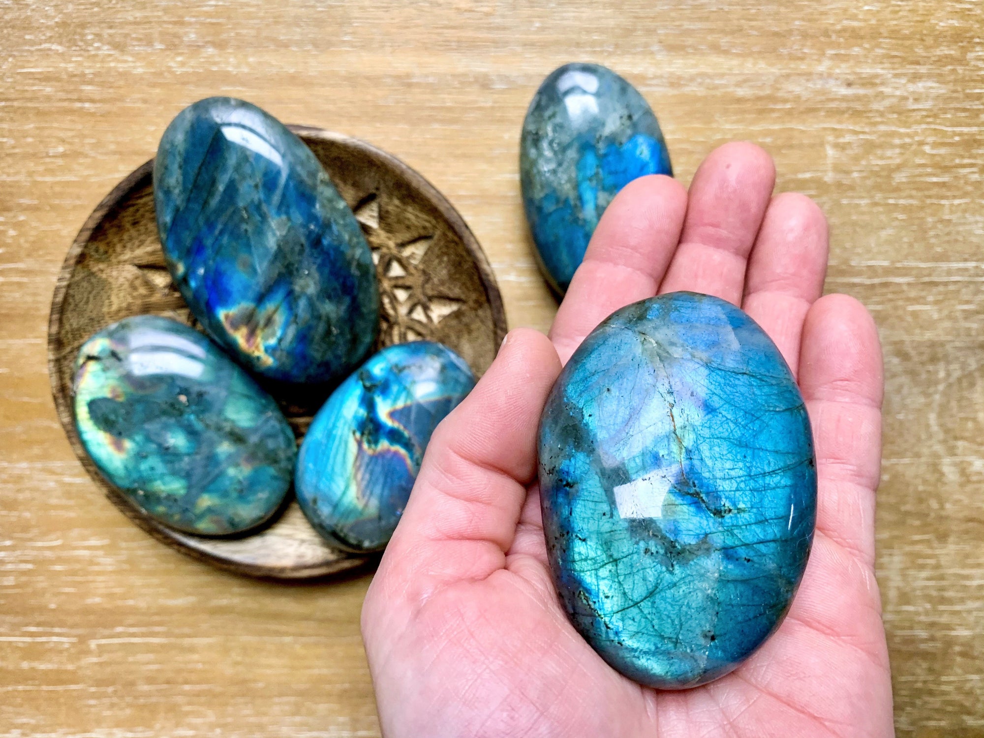 Labradorite Palm Stone