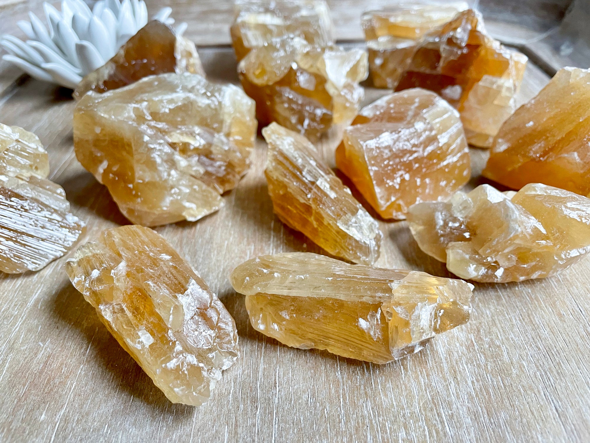 Honey Calcite Raw