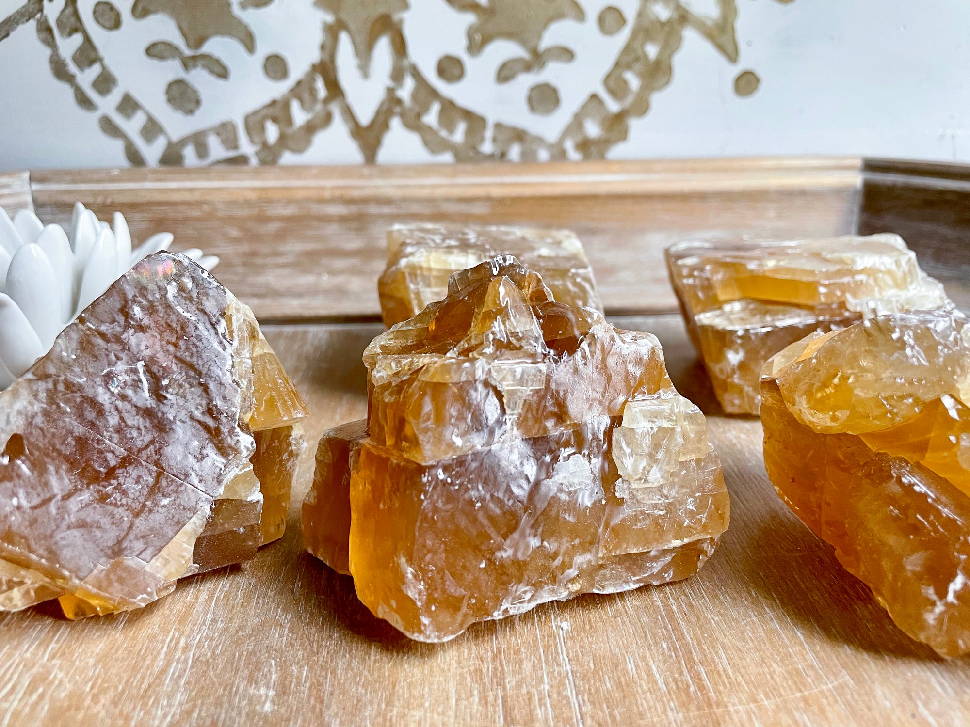 Honey Calcite Raw