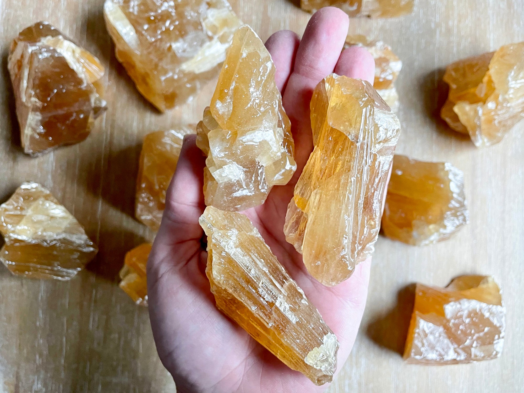 Honey Calcite Raw