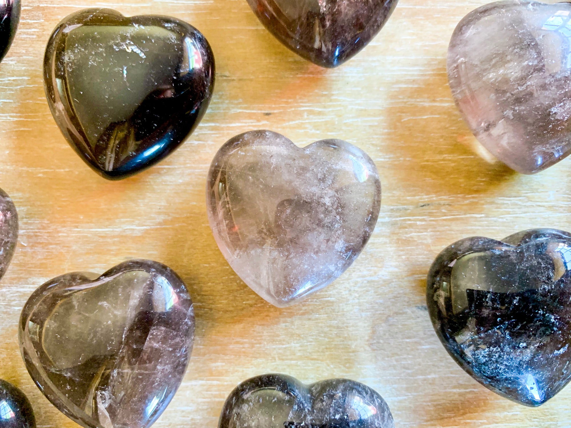 Smoky Quartz Heart || Large