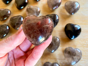 Smoky Quartz Heart || Large