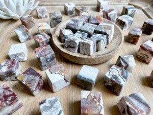 Mexican Crazy Lace Sardonyx Cubes