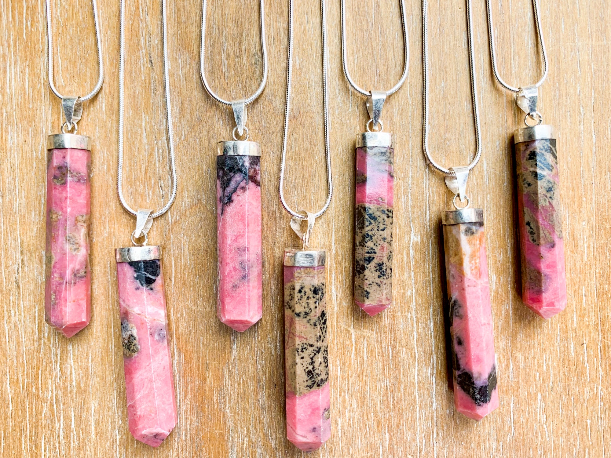 Rhodonite Point Necklace