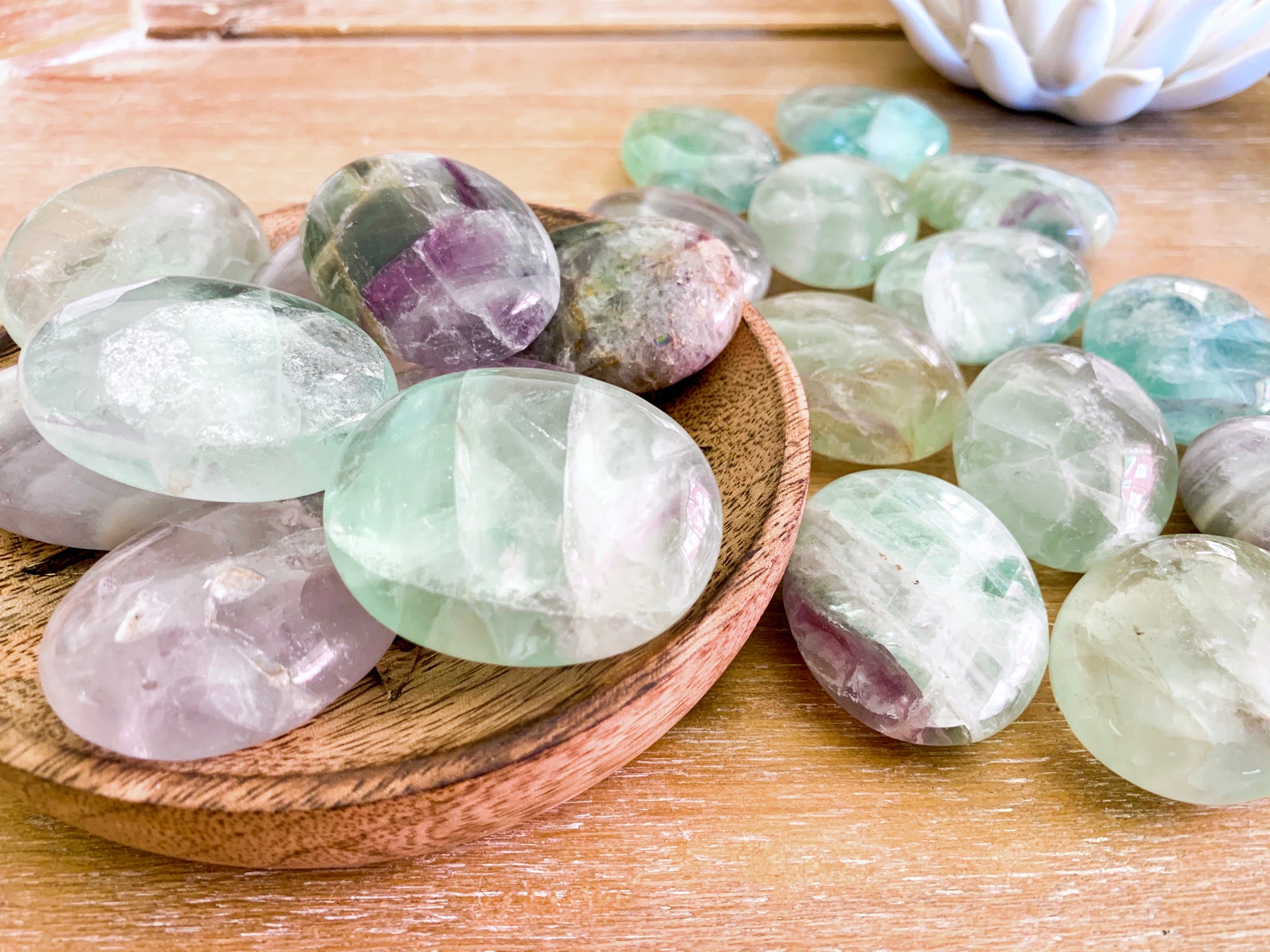 Fluorite Palm Stone