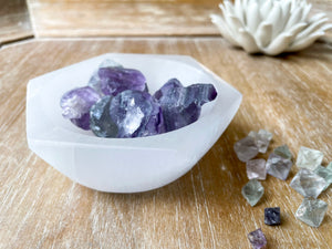 Selenite Hexagon Bowl