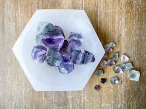 Selenite Hexagon Bowl