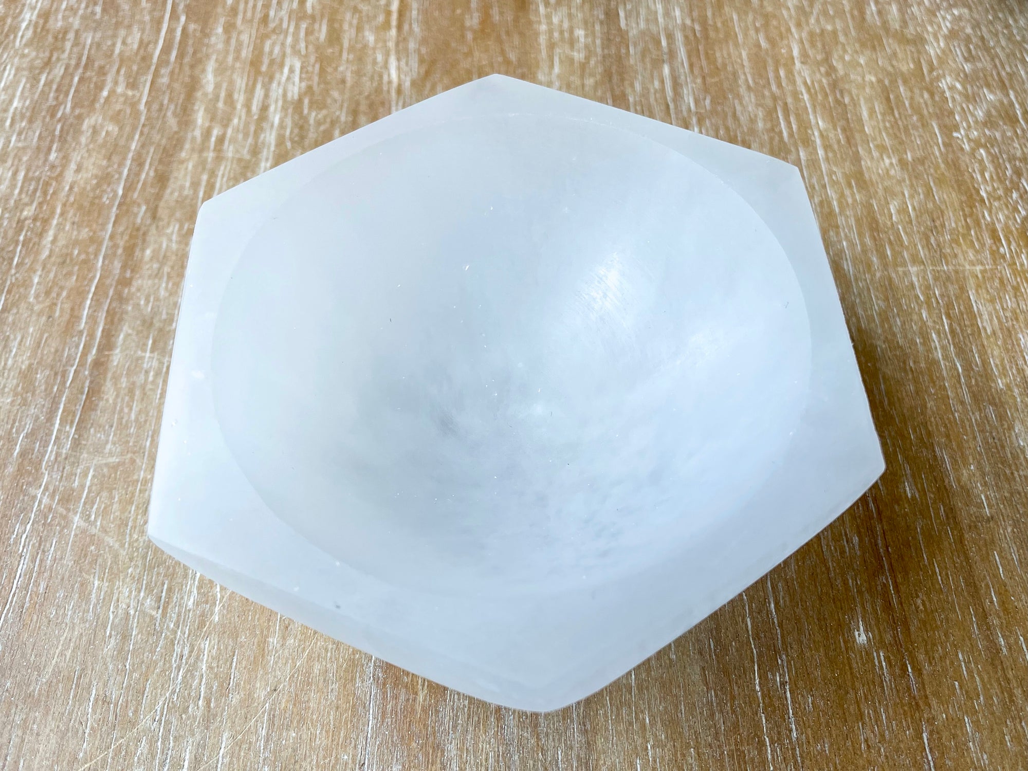 Selenite Hexagon Bowl