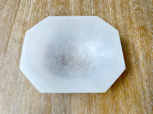 Selenite Octagon Bowl