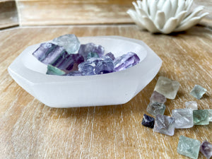 Selenite Octagon Bowl