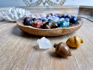 Acorn Crystal Carving