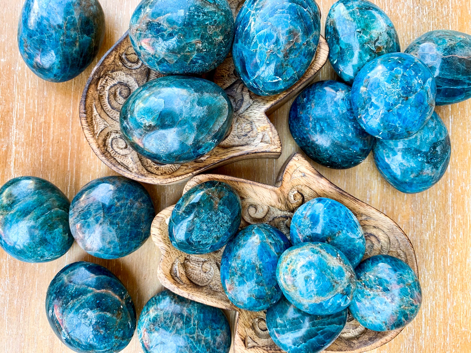 Apatite Palm Stone