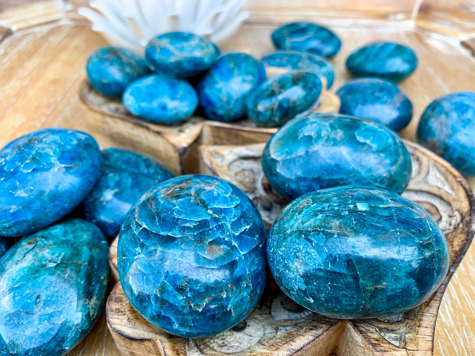 Apatite Palm Stone