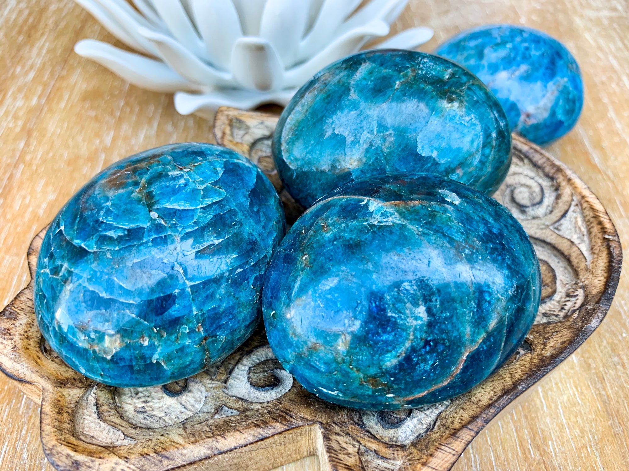 Apatite Palm Stone - Large