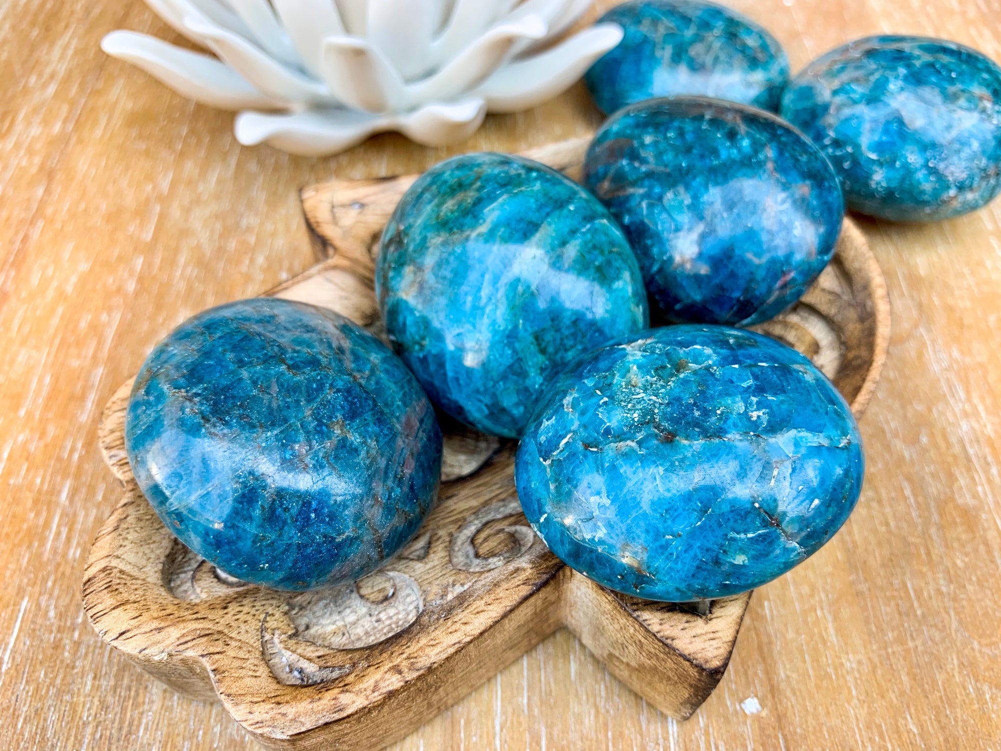 Apatite Palm Stone - Medium