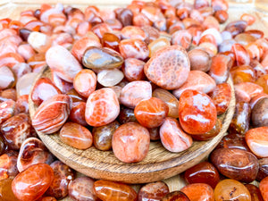 Snakeskin Fire Agate Tumbled Stone