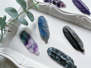 Crystal Feather Carving