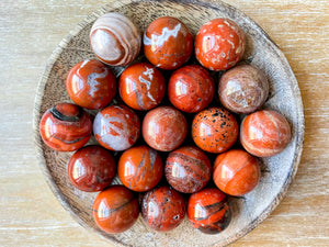 Red Jasper Sphere || Marble