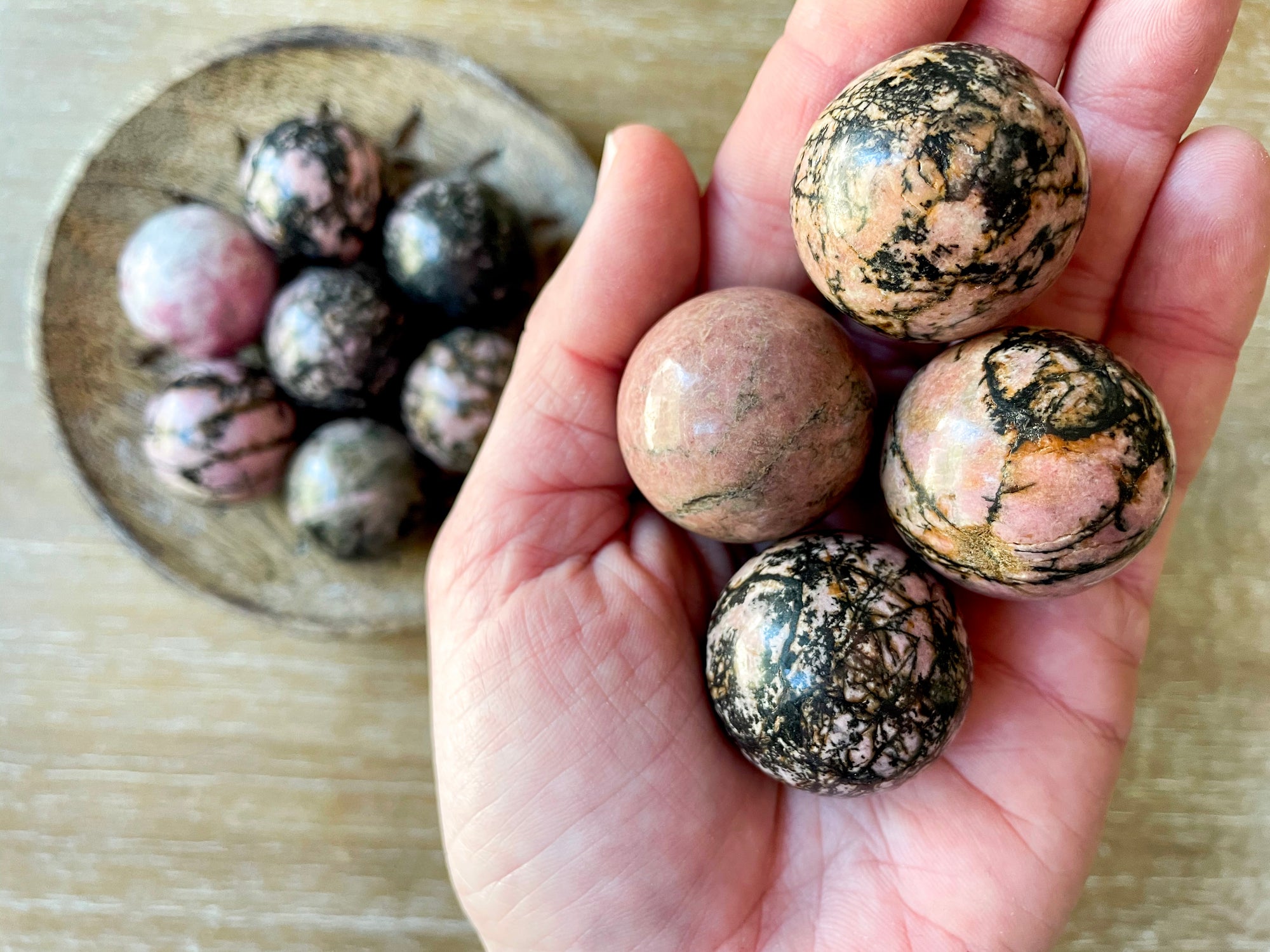 Rhodonite Sphere || Mini