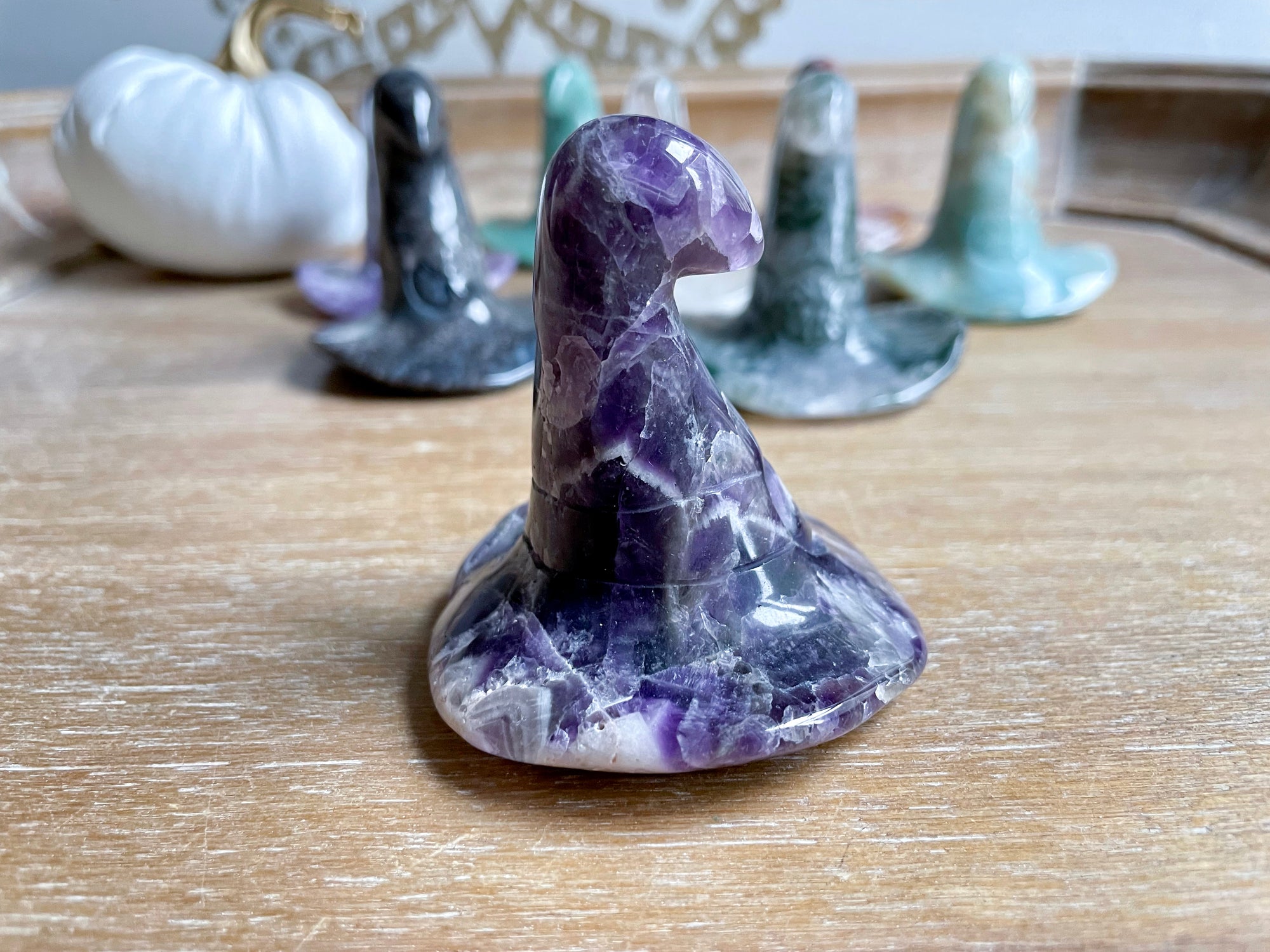 Witch Hat Crystal Carving