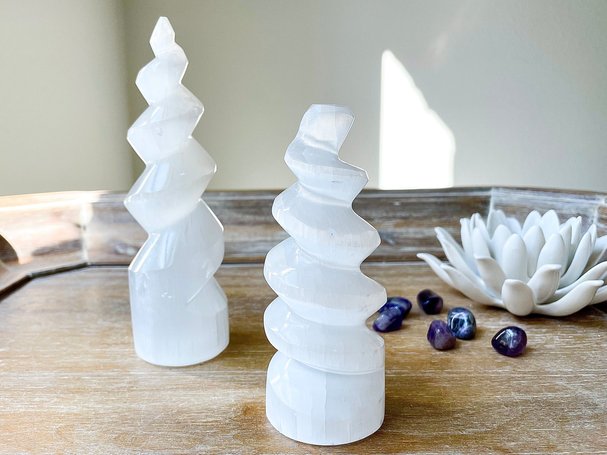 Selenite Spiral Tower