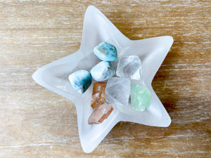 Selenite Star Bowl